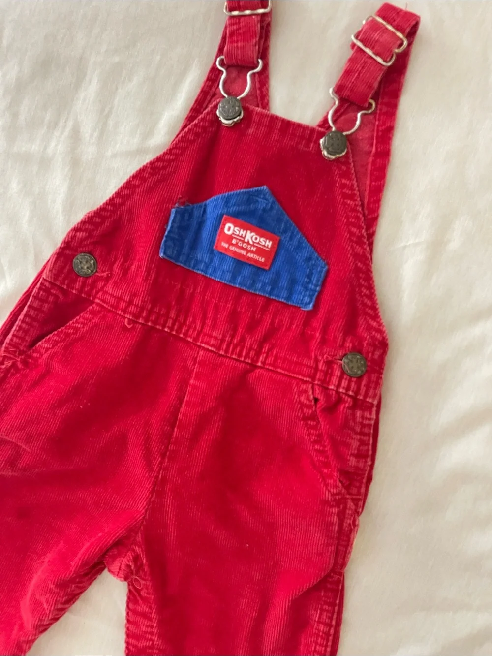 Vintage Oshkosh Color Block Overalls